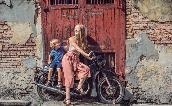 檳城最著名的壁畫，多集中在喬治市世界文化遺產區。