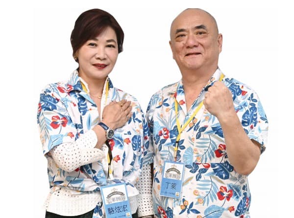 （左起）台北市旅行公會第19屆理事長駱炫宏、總顧問丁萊。